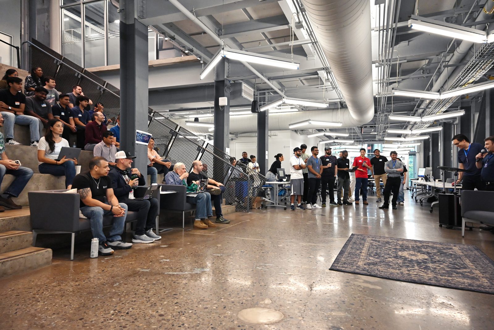 Hackathon participants gathered for the opening session